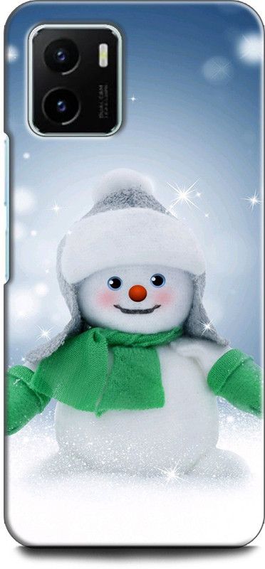 WallCraft Back Cover for Vivo Y15s, V2120 SNOWMAN, WINTER, CARTOON, CHRISTMAS  (Multicolor, Dual Protection, Pack of: 1)