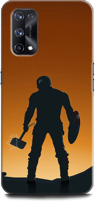 Afterglow Back Cover for Realme X7 Pro  (Brown, Black, Shock Proof, Pack of: 1)