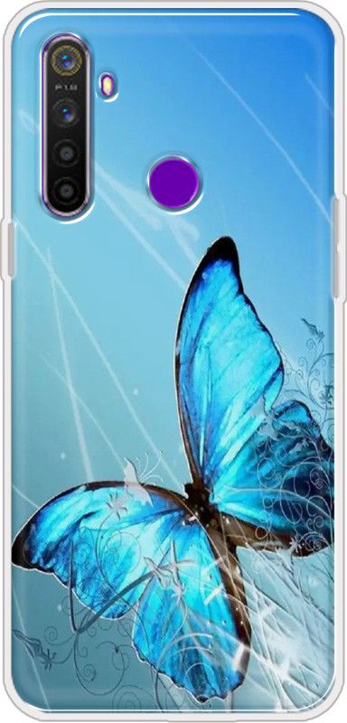 Hansviprint Back Cover for Realme Narzo 10  (Blue, Grip Case, Silicon, Pack of: 1)