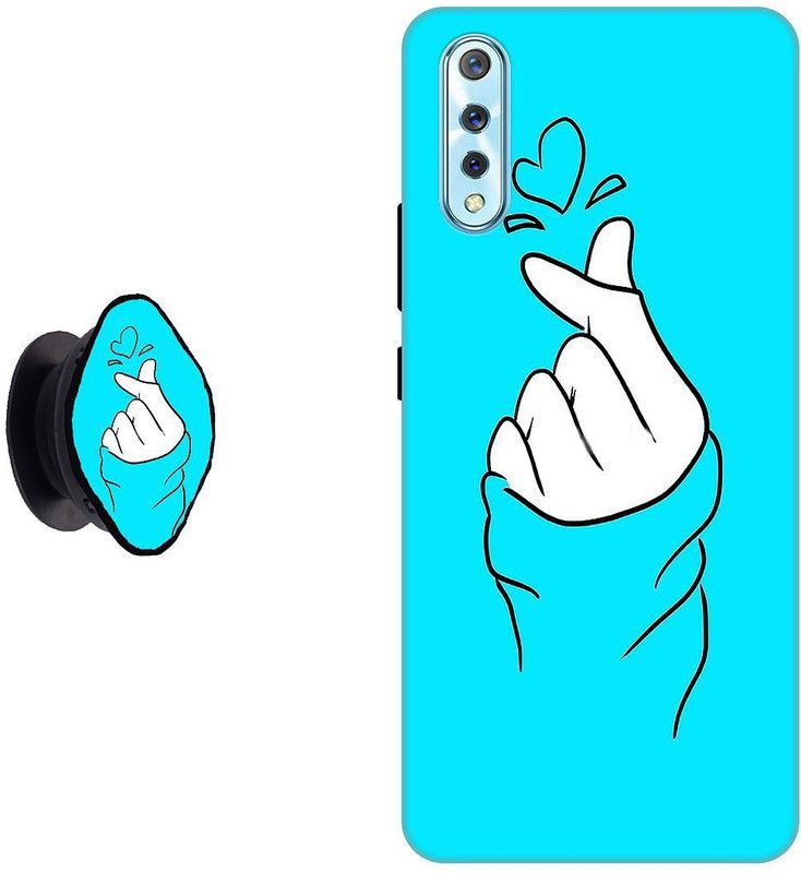 SPBR Back Cover for Vivo S1  (Blue, Cases with Holder, Pack of: 2)