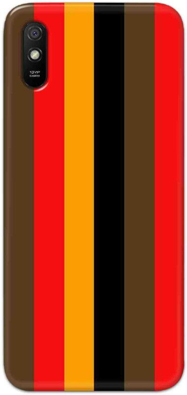 NDCOM Back Cover for Redmi 9A Stripes Designer Printed  (Multicolor, Hard Case, Pack of: 1)
