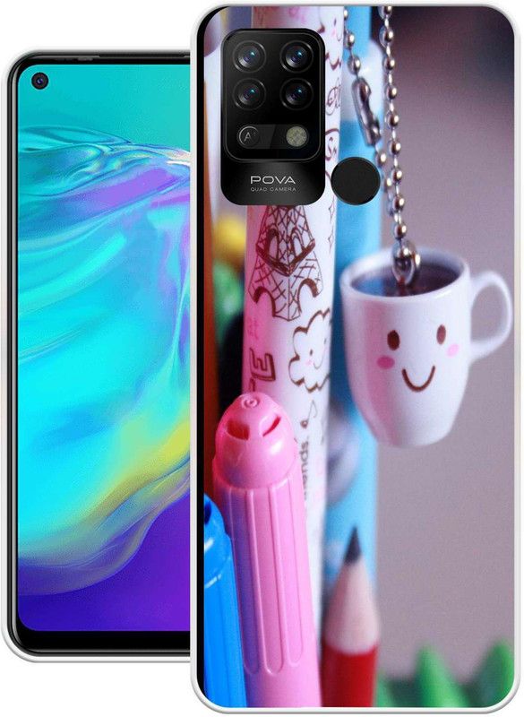 RJ14 (Online) Back Cover for Tecno Pova  (Multicolor, Grip Case, Silicon, Pack of: 1)