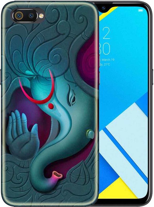 ONLITE Back Cover for realme c2  (Green, Grip Case, Silicon, Pack of: 1)