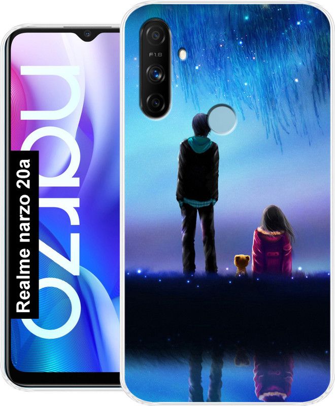 Tokito Back Cover for Realme Narzo 20A  (Multicolor, Grip Case, Silicon, Pack of: 1)