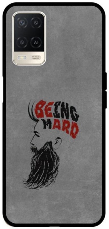 STYLE MARO Back Cover for Oppo A54  (Grey, Black, Shock Proof)