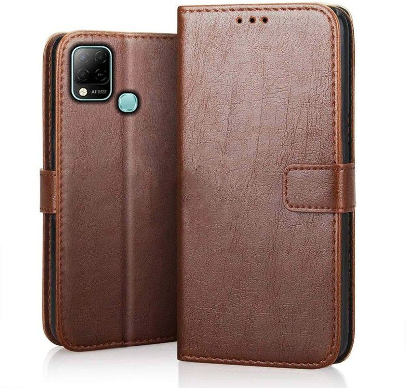 Cafune Back Cover for Inifinix Hot 10s  (Brown, Dual Protection, Pack of: 1)