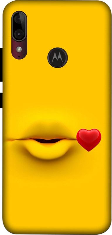 kolli Back Cover for Moto E6 Plus  (Yellow, Hard Case, Pack of: 1)