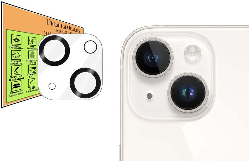 hirdesh Back Camera Lens Glass Protector for Apple iPhone 14 Plus  (Pack of: 1)