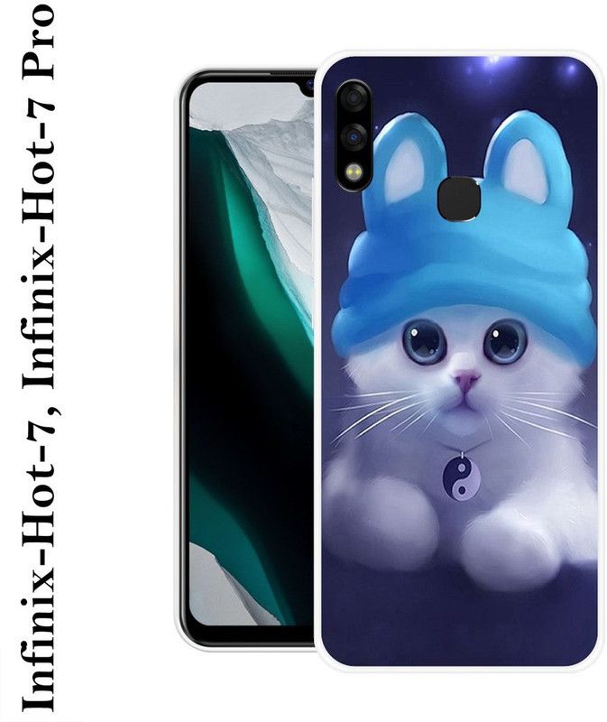 REALKING Back Cover for Infinix Hot 7  (Multicolor, Silicon)