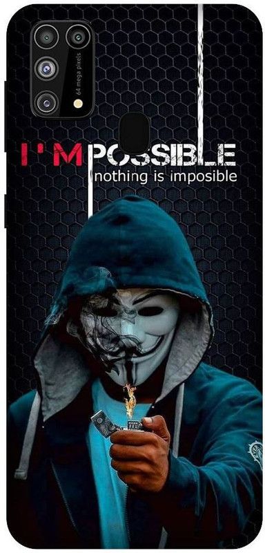 URCHIN Back Cover for Samsung M31Anonymous, Hacker, Mask man, mask boy  (Multicolor, Shock Proof, Pack of: 1)