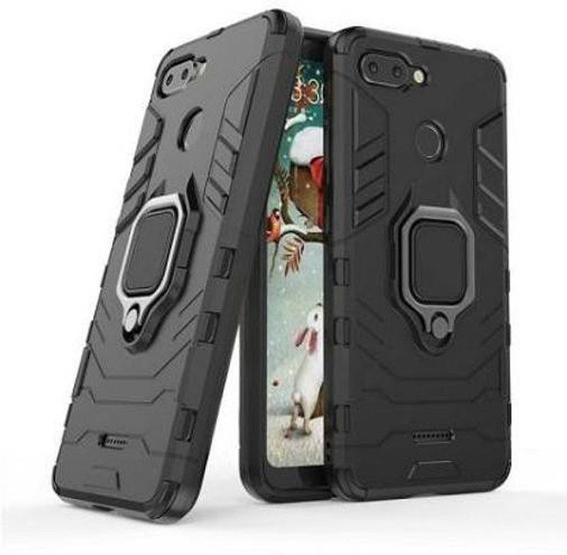 NewSelect Back Cover for OPPO F9 Pro  (Black, Shock Proof)