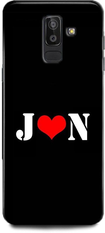 Afterglow Back Cover for SAMSUNG Galaxy J8 J N, J LOVES N, NAME, LETTER, ALPHABET, JN LOVE, HART  (Multicolor, Shock Proof, Pack of: 1)