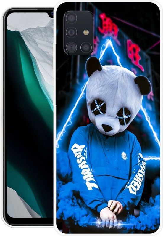 MUSKAY Back Cover for Samsung Galaxy M51  (Blue, Grip Case, Silicon)
