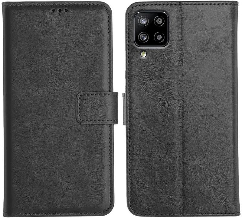 COVERBLACK Flip Cover for SAMSUNG Galaxy A22 (4G)  (Black, Magnetic Case, Pack of: 1)