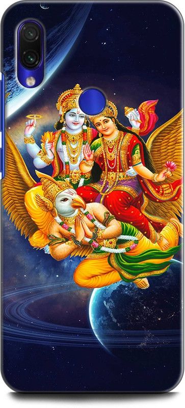 Wall Art Back Cover for Redmi Note 7 Pro LAXMI NARAYAN, GOD, VISHNU JII, LORD  (Multicolor, Dual Protection, Pack of: 1)