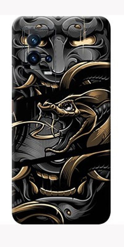 BUGGU Hannya IQoo 9 5g Back Skin Guard, IQoo 9 5g Mobile Skin  (Ultra Super Hannya Skin Matte Finish, Skin (Back+Side+Camera))