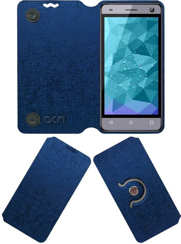 ACM Flip Cover for Hitech Air A1i  (Blue, Cases with Holder, Pack of: 1)