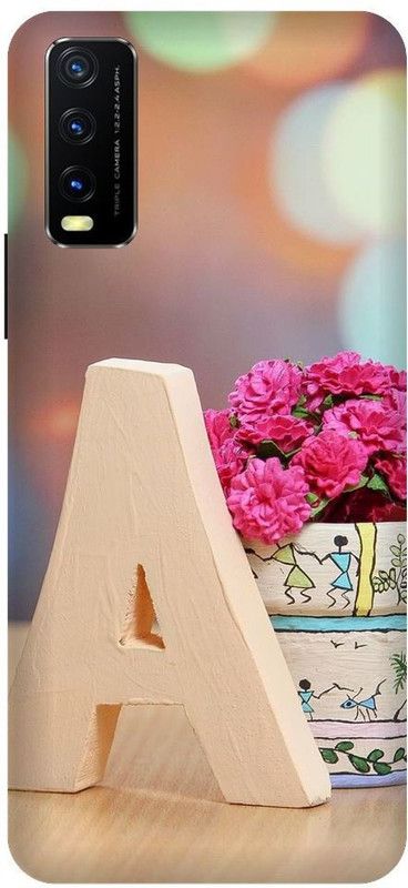 URCHIN Back Cover for Vivo Y20G A, A letter, Letter A, A love, Love  (Multicolor, Shock Proof, Pack of: 1)
