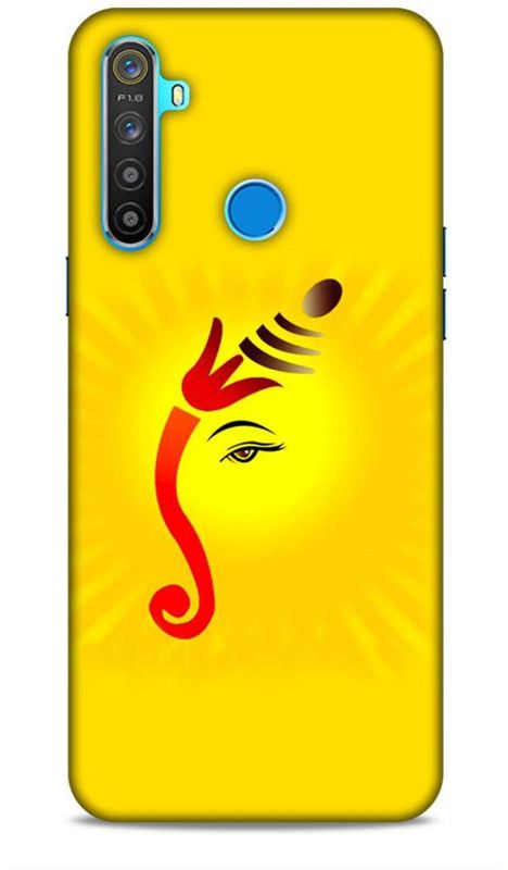 Keviv Back Cover for Realme 5, Realme 5i, Realme 5s, Realme Narzo 10  (Yellow, 3D Case)