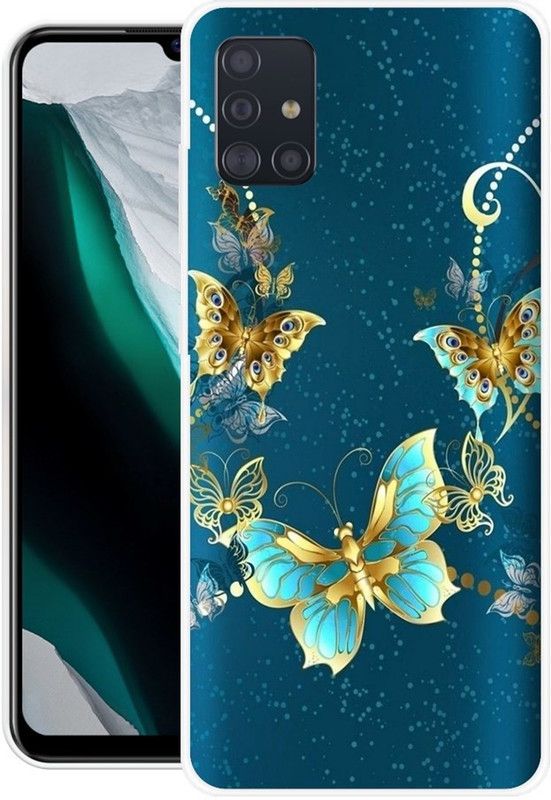 BLUEZAP Back Cover for Samsung Galaxy M51  (Blue, Grip Case, Silicon, Pack of: 1)