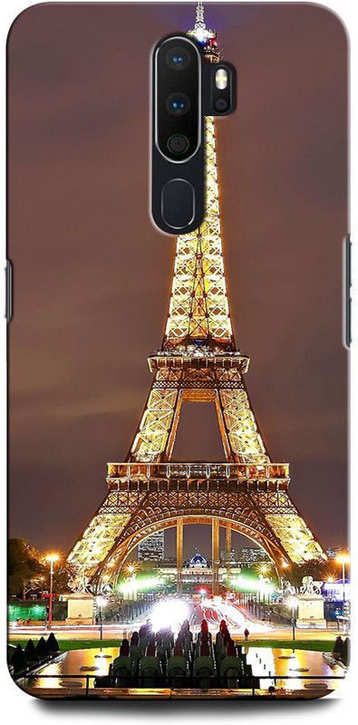 GRAFIQE Back Cover for OPPO A9 2020 CPH19371 EIFFEL TOWER, PARIS, HEARTS, LOVE, COLORFUL, GALAXY  (Multicolor, Shock Proof, Pack of: 1)