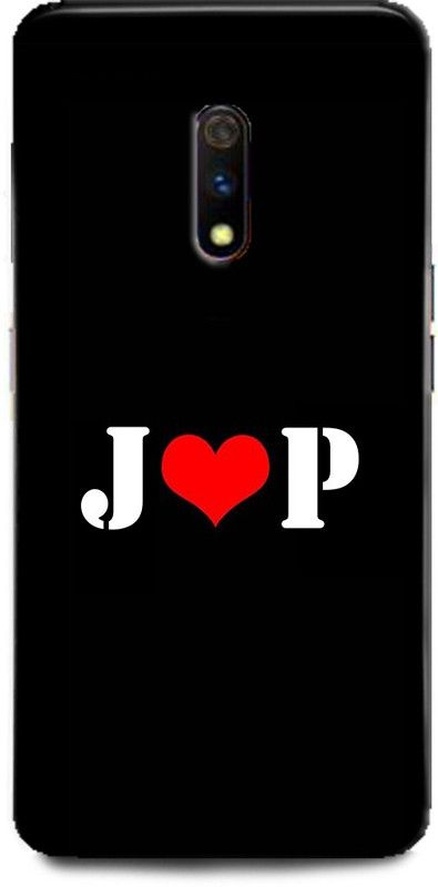 Afterglow Back Cover for Realme X J P, J LOVES P, NAME, LETTER, ALPHABET, JP LOVE, HART  (Multicolor, Shock Proof)
