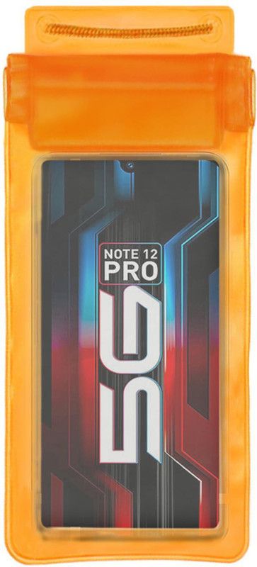 ACM Pouch for Infinix Note 12 Pro  (Orange, Waterproof, Silicon, Pack of: 1)