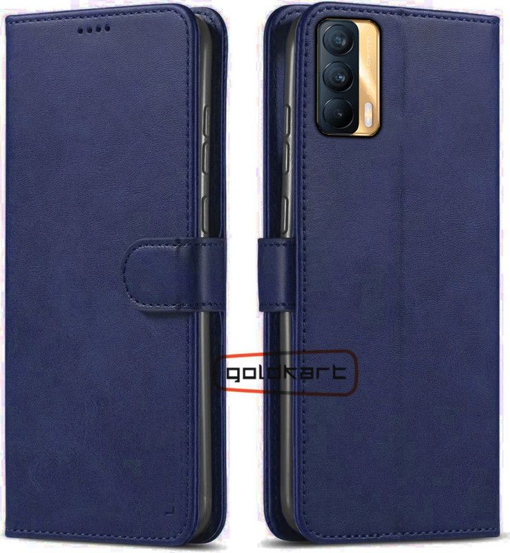 GoldKart Back Cover for Realme X7  (Blue, Dual Protection, Pack of: 1)
