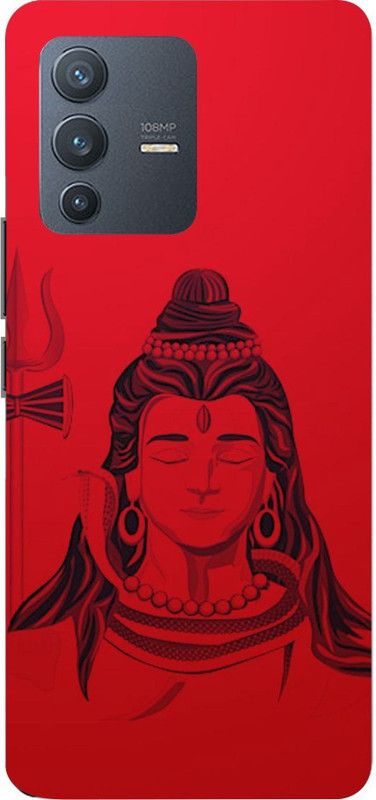 PRATEEKSH Back Cover for Vivo V23 Pro 5G  (Black, Red)