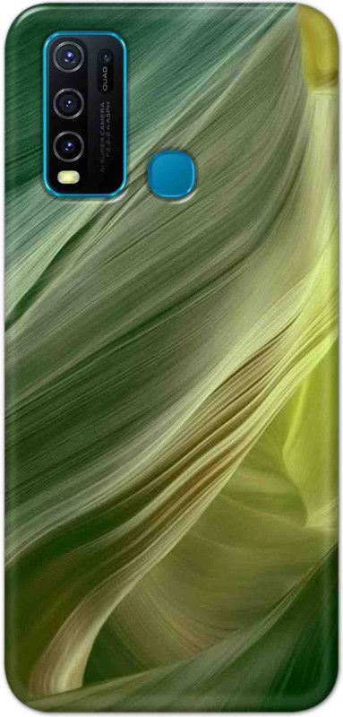 NDCOM Back Cover for Vivo Y30 Green Printed  (Multicolor, Hard Case, Pack of: 1)