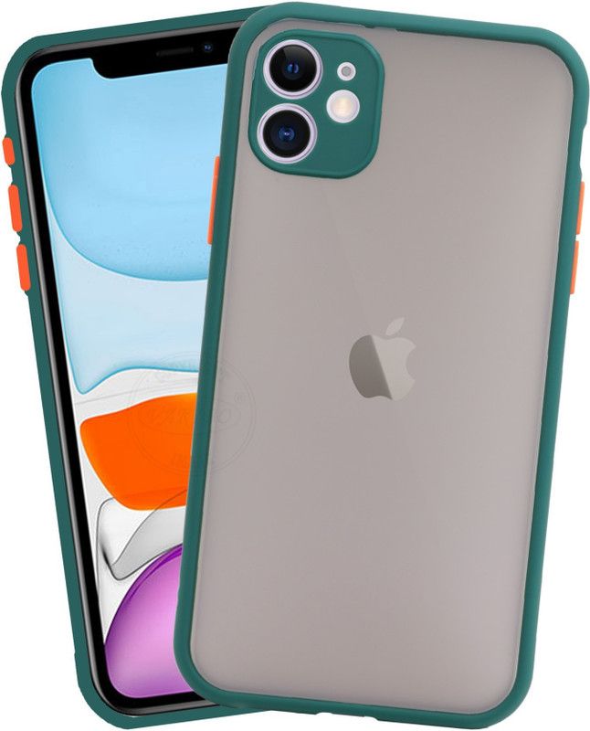 ASMANTIC Back Cover for Apple Iphone 11  (Green, Pack of: 1)