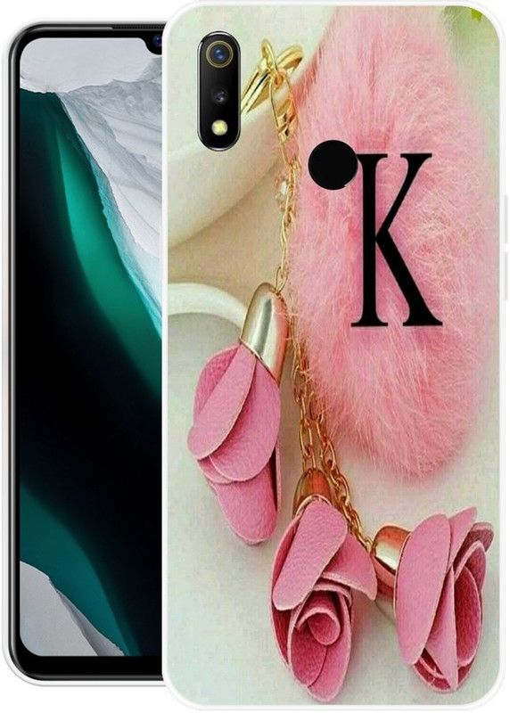 BAILAN Back Cover for Realme 3, Realme 3i  (Pink, Beige, Silicon)