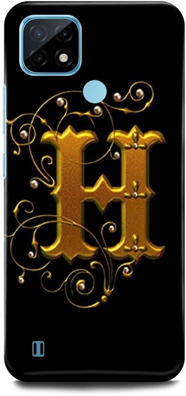 MP ARIES MOBILE COVER Back Cover for realme C21, RMX3201, H NAME BACK COVER NAME WITH H H NAME H LETTER H H LETTER H ALPHABET  (Multicolor, Hard Case, Pack of: 1)