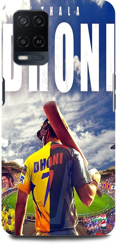 JUGGA Back Cover for OPPO A54, CPH2239, MS,DHONI, MAHENDRA, SINGH, DHONI, CSK  (Blue, Hard Case, Pack of: 1)