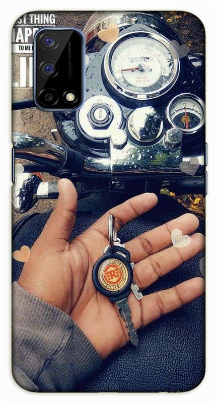iprinto Back Cover for Realme Narzo 30 Pro 5G Royal Enfield Back Cover  (Black, Hard Case)