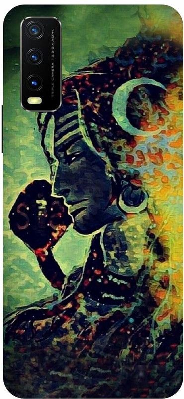 COVERJET Back Cover for VIVO Y20- V2029-SHIVJI- SHIVA- MAHAKAL- MAHAEV  (Multicolor, Hard Case, Pack of: 1)