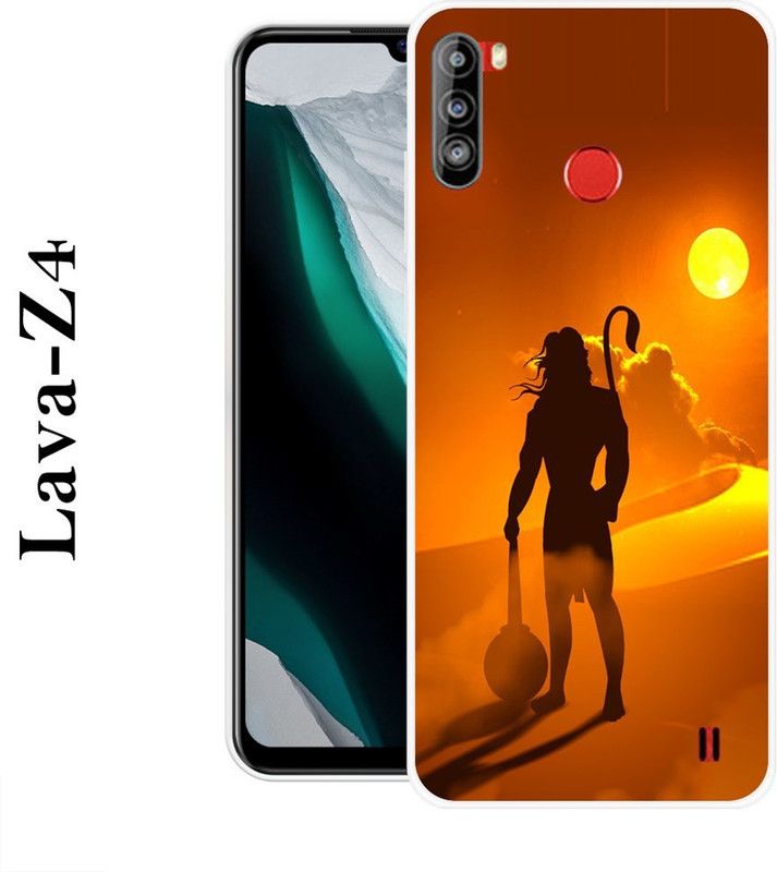 SIMAWAT Back Cover for Lava Z4  (Brown, Yellow, Grip Case, Silicon)