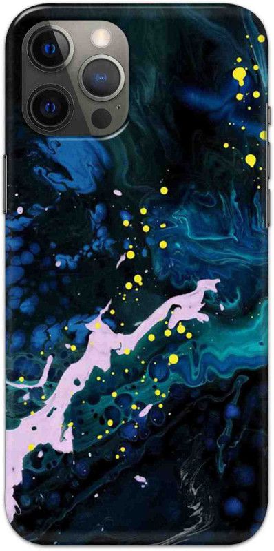 NDCOM Back Cover for iPhone 13 Pro Color Art Blue Printed  (Multicolor, Hard Case, Pack of: 1)