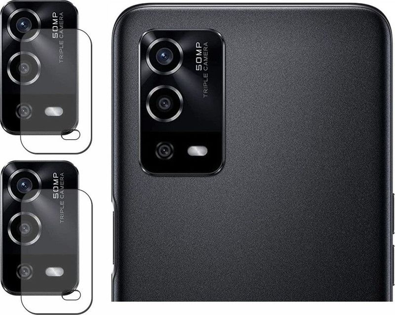 Transparent Back Camera Lens Glass Protector for Dii Oppo A55  (Pack of: 2)