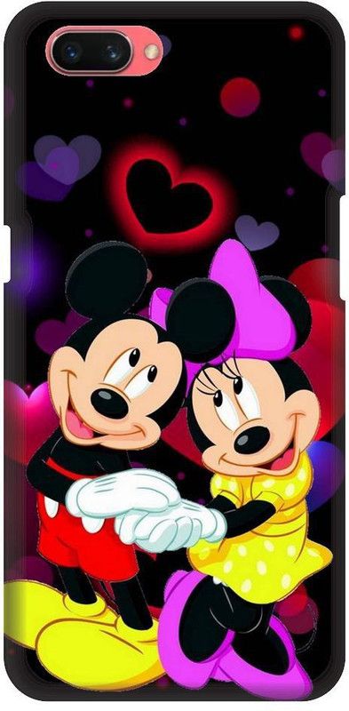 URCHIN Back Cover for Realme 1 Mickey mouse, minnie mouse, mickey mouse, cartoon, funny, cute, love, Disney  (Multicolor, Shock Proof, Pack of: 1)