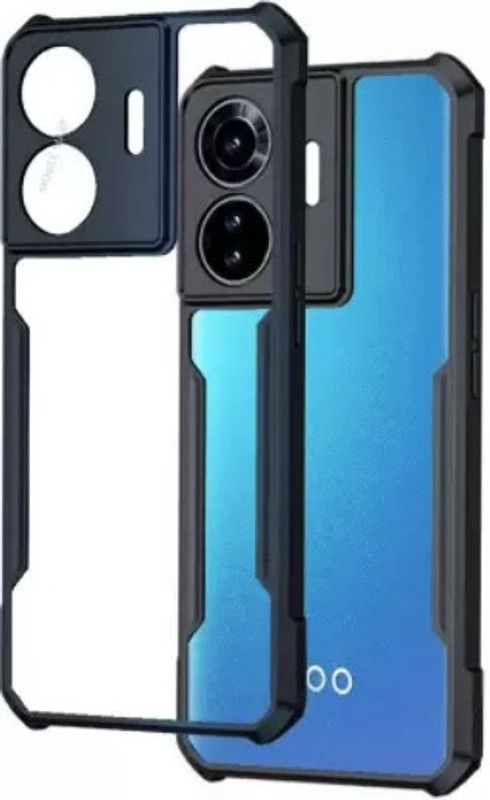 SRAVZ CASE Pouch for Vivo T1 44W, iQOO Z6 44W  (Transparent, Grip Case, Pack of: 1)