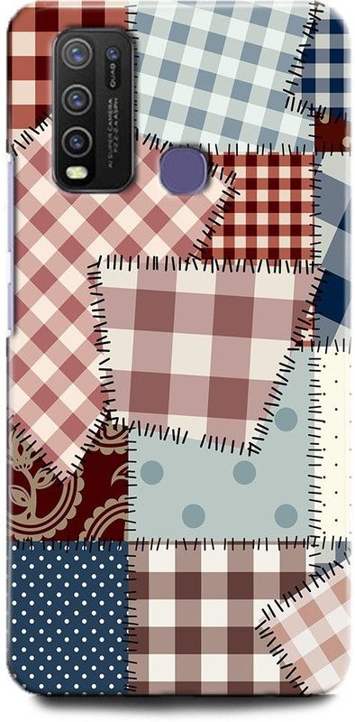 INDICRAFT Back Cover for Vivo Y30, Vivo 1938 SHIRT, TEXTURE, ABSTRACT ART, COLORFUL  (Multicolor, Hard Case, Pack of: 1)