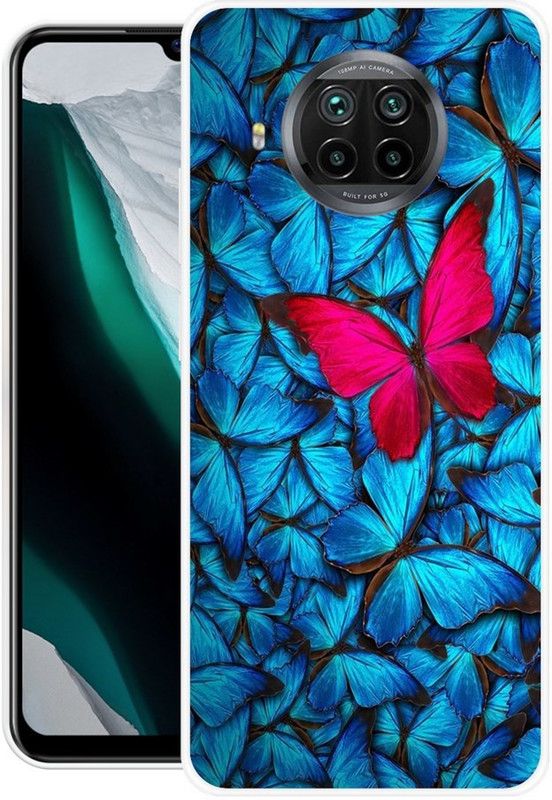 BLUEZAP Back Cover for Mi 10i  (Blue, Pink, Grip Case, Silicon, Pack of: 1)