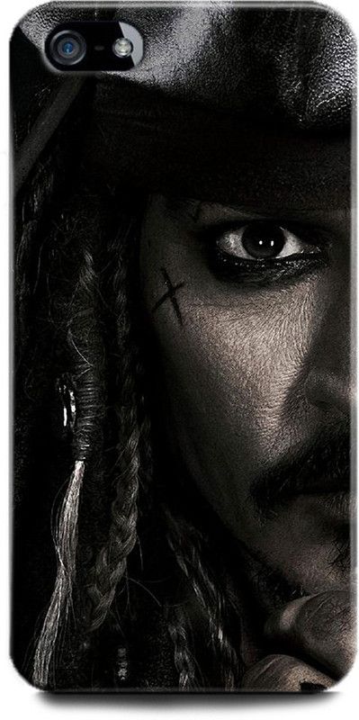 INDICRAFT Back Cover for Apple iPhone 5 CAPTAIN JACK SPARROW, PIRATES OF THE CARIBBEAN, JOHNY DEPP  (Multicolor, Hard Case, Pack of: 1)