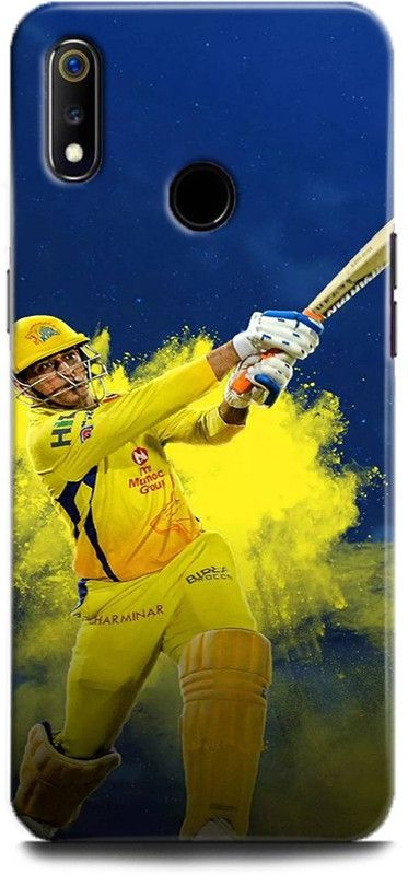 Afterglow Back Cover for Realme 3 Pro M S DHONI, CHENNAI SUPER KING, IPL, IPLT20, CSK, DHONI  (Multicolor, Shock Proof, Pack of: 1)