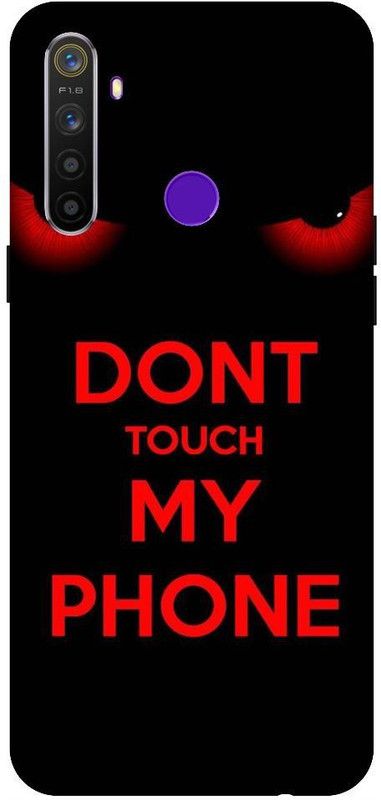 URCHIN Back Cover for Realme 5 pro Don’t touch my phone, Attitude, Love, Cool, Boys  (Multicolor, Shock Proof, Pack of: 1)