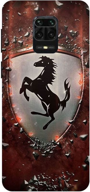 SSMORYA Back Cover for Mi Redmi Note 9 Pro Max (Ferrari, Car) Printed Back Cover  (Multicolor, Shock Proof, Pack of: 1)