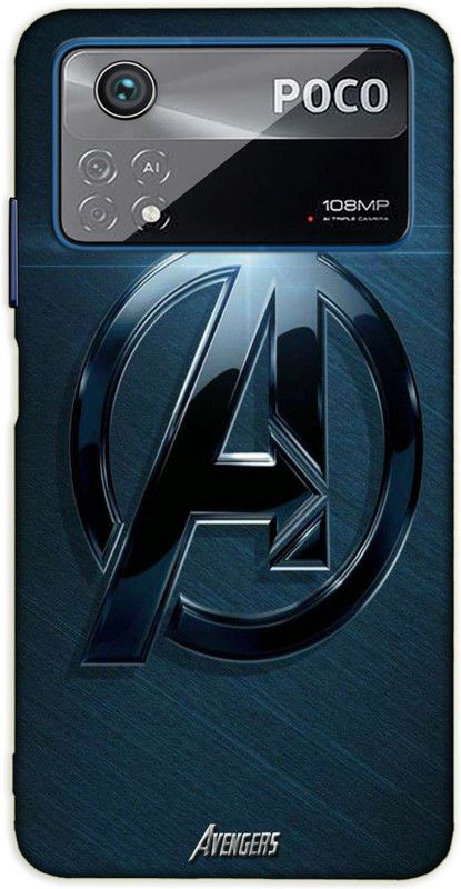 iprinto Back Cover for Poco X4 Pro 5G Avenger Back Cover  (Blue, Shock Proof)