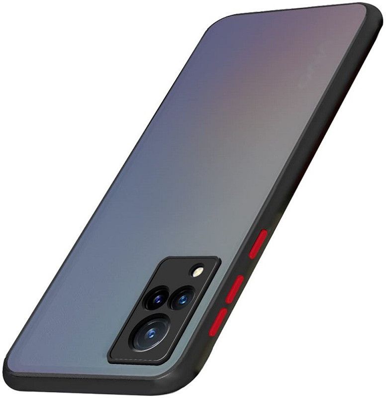 MobiWay Back Cover for Vivo V21 5g  (Black, Camera Bump Protector, Pack of: 1)