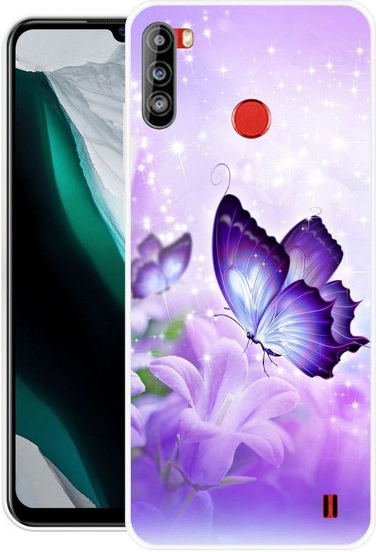BLUEBUG Back Cover for Lava Z6  (Multicolor, Grip Case, Silicon)